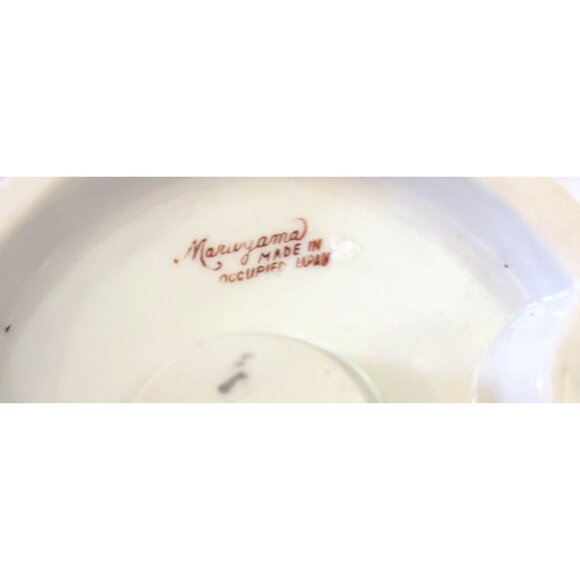 VINTAGE ~ MARUYAMA OCCUPIED JAPAN PORCELAIN READING WOMAN FIGURINE - Picture 12 of 12